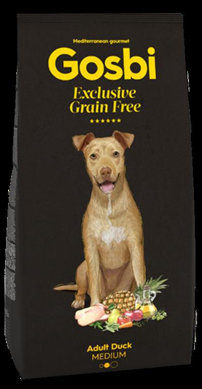 GOSBI EXCLUSIVE GRAIN FREE ADULT DUCK MEDIUM 12KG