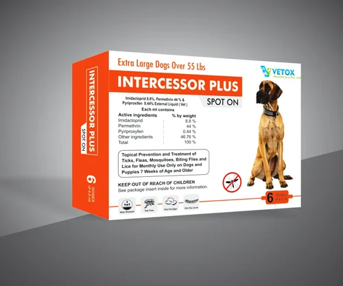 INTERCESSOR PLUS SPOT ON EXTRA LARGE DOG 4ML - DOGS OVER 55LBS