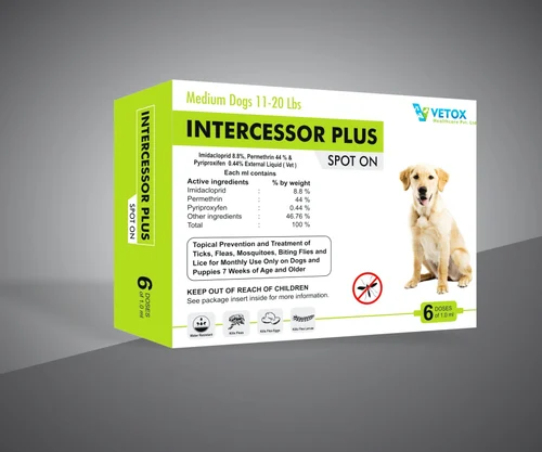 INTERCESSOR PLUS SPOT ON MEDIUM DOG 1ML - DOGS 11 - 20LBS