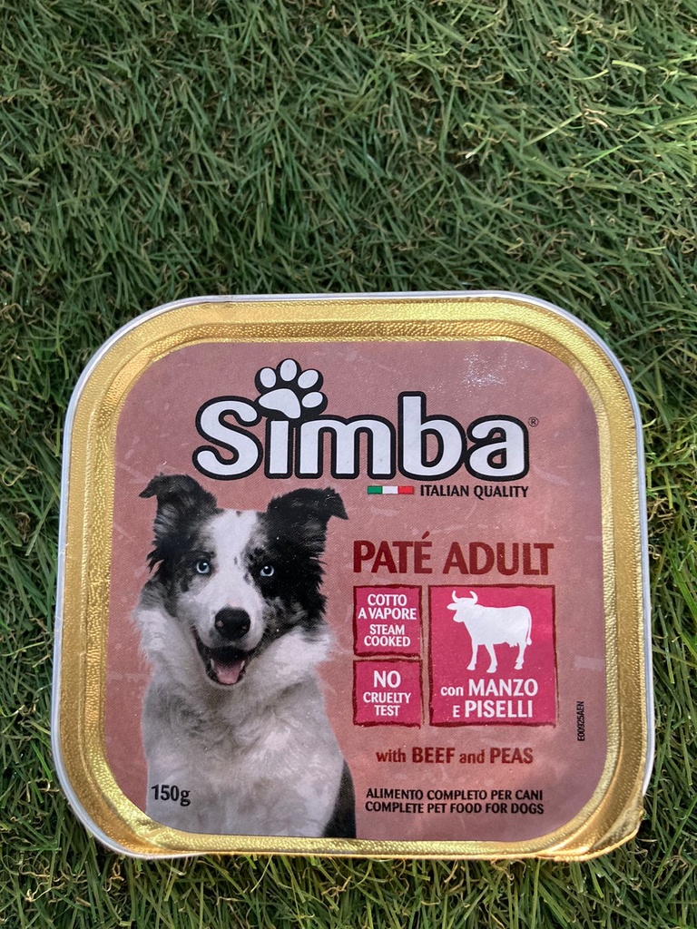 SIMBA PATE ADULT WITHBEEF AND PEAS